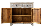Antique Indian Floral Hand Carved Solid Wooden Cabinet 91x40x90cm A0106  -